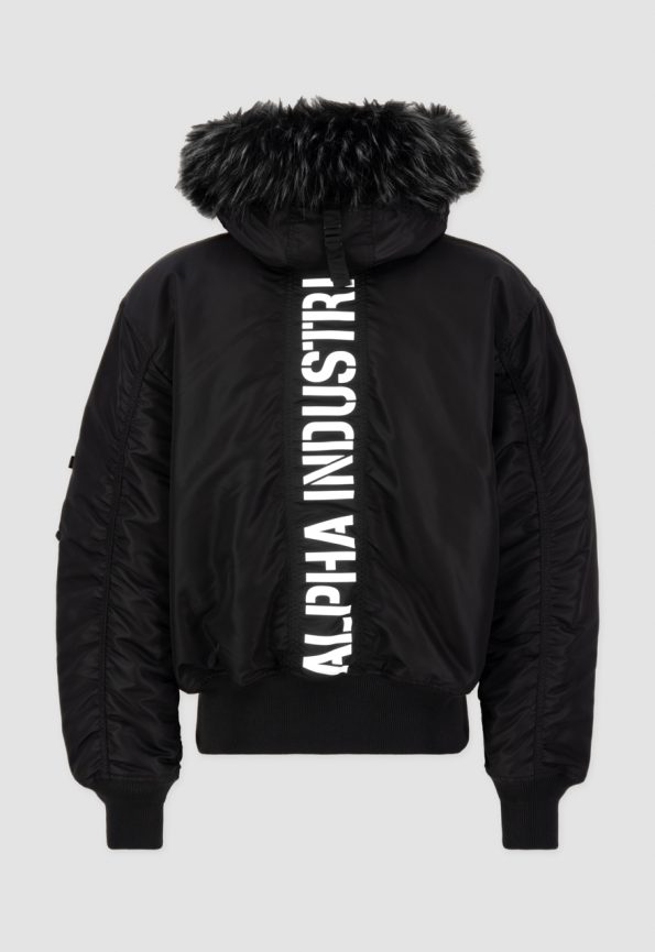 Alpha Industries 45P Black Hooded Parka Jacket