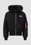 Alpha Industries 45P Black Hooded Parka Jacket