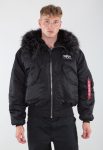 Alpha Industries 45P Black Hooded Parka Jacket