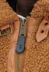 Alpha Industries B-3 Brown Teddy Bomber Jacket