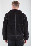 Alpha Industries B-3 Black Teddy Bomber Jacket