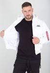 Alpha Industries Ma-1 Back Print White Hooded Jacket