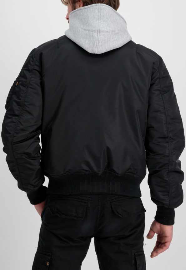 Alpha Industries Ma-1 Black And Grey Jacket.