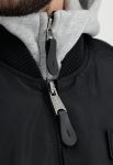 Alpha Industries Ma-1 Black And Grey Hooded Jacket