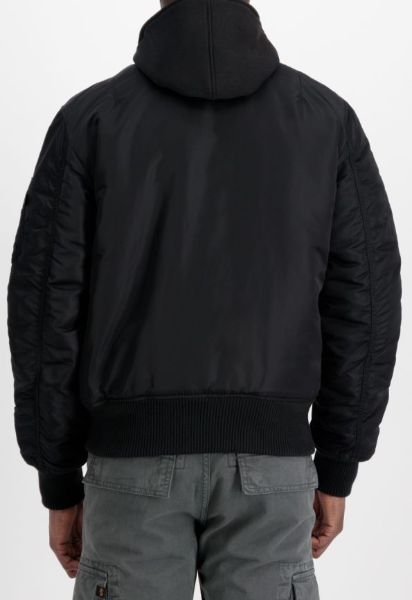 Alpha Industries Ma-1 Black And Orange Jacket