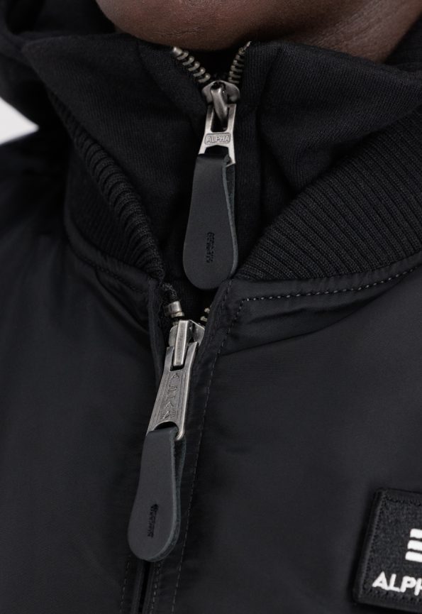 Alpha Industries Ma-1 Black And White Jacket.