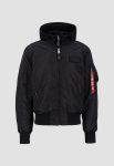 Alpha Industries Ma-1 Black Hooded Jacket (2)