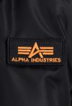 Alpha Industries Ma-1 Black And Orange Hooded Jacket
