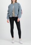 Alpha Industries Ma-1 Light Blue Teddy Bomber Jacket
