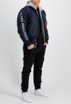 Alpha Industries Ma-1 Navy Blue Hooded Jacket (2)