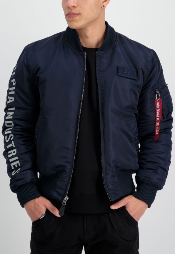 Alpha Industries Ma-1 Navy Blue Jacket. (2)