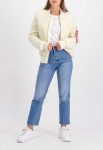Alpha Industries Ma-1 Off White Teddy Bomber Jacket