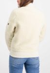 Alpha Industries Ma-1 Off White Teddy Bomber Jacket