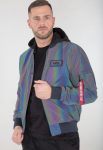 Alpha Industries Ma-1 Rainbow Reflective Bomber Jacket