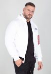 Alpha Industries Ma-1 Back Print White Hooded Jacket