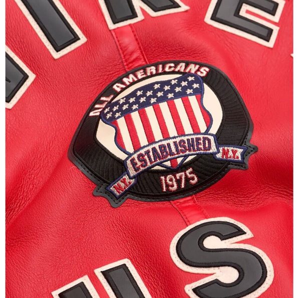 Avirex B3 Bomber Red Shearling Jacket