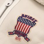 Avirex B3 Bomber White Shearling Leather Jacket