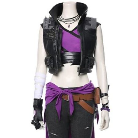 Borderlands 3 Game Amara Studded Black Leather Vest
