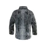 Broadtail Sawarka Persian Karakul Astrakhan Lamb Fur Gray Winter Jacket