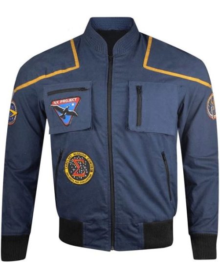 Captain Jonathan Archer Star Trek Enterprise Blue Flight Jacket