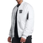 City Of Flight Aj23 Ma-1 White Bomber Jacket