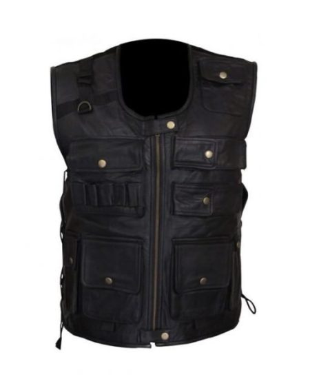 Dean Ambrose Black PU Leather Vest