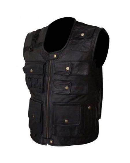 Dean Ambrose Black PU Leather Vest.