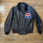 G-1 Black Vintage Leather Flight Bomber Jacket