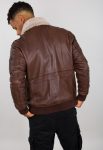 G-1 Brown Leather Bomber Jacket