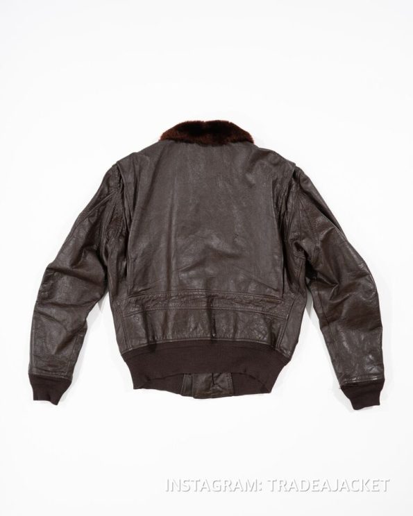 G-1 Red Knights Vt-3 Black Leather Flight Jacket.