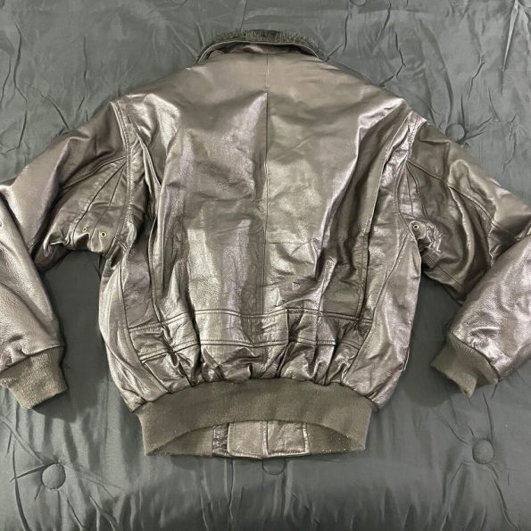 G-1 Silver Landing Leather Flight Bomber Jacket.