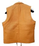 Lorne Greene Tan Brown Leather Vest