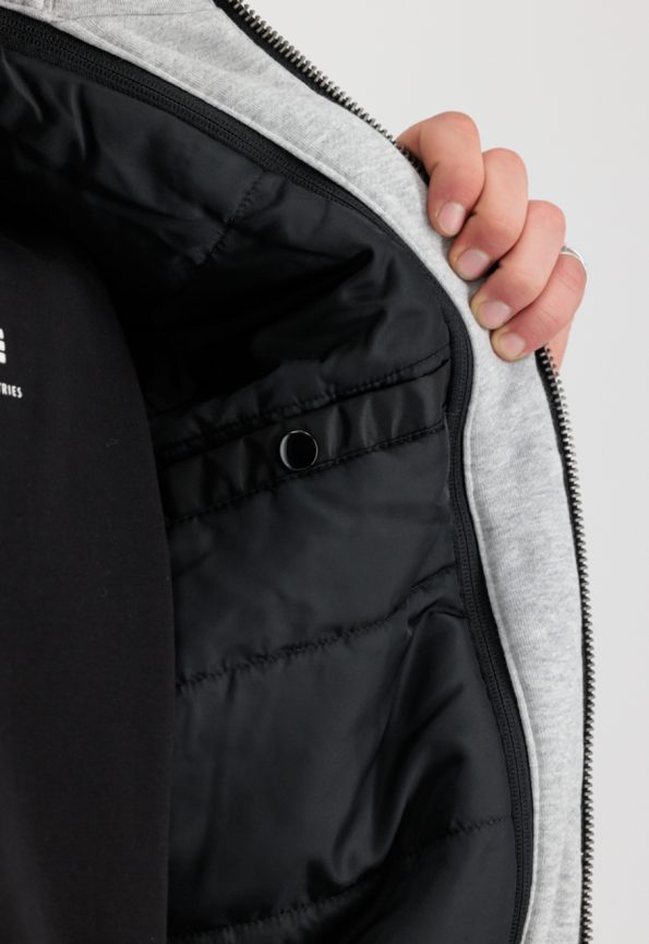 Ma-1 Black And Grey Hooded Jacket