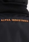 Alpha Industries Ma-1 Black And Orange Hooded Jacket