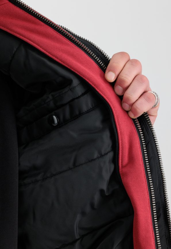 Ma-1 Black And Red Jacket
