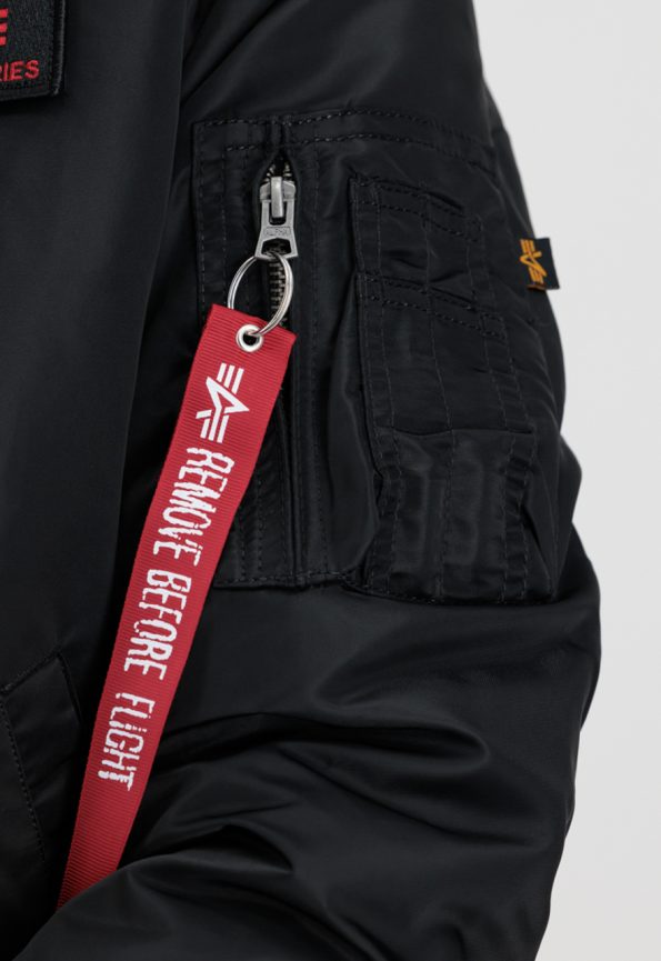 Ma-1 Black And Red Jacket.