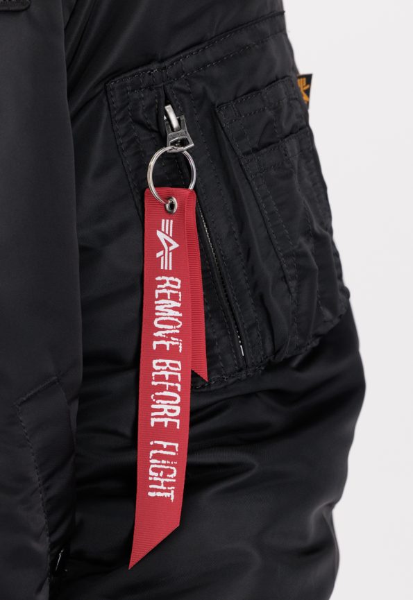 Ma-1 Black And White Hooded Jacket