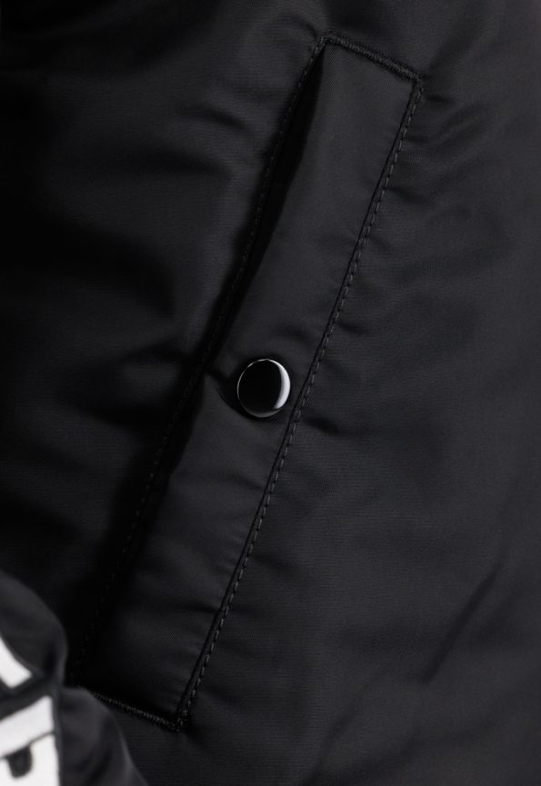 Ma-1 Black And White Hooded Jacket.