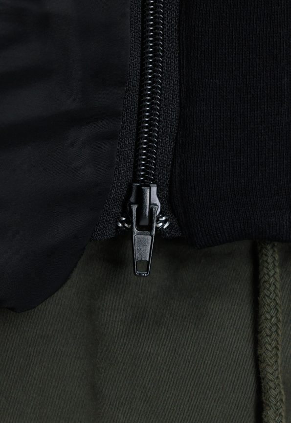 Ma-1 Black Hooded Jacket