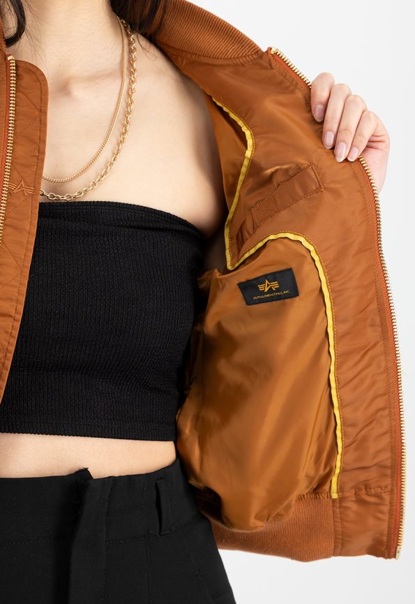 Ma-1 Hazel Brown Bomber Jacket.