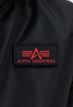 Alpha Industries Ma-1 Black And Red Hooded Jacket