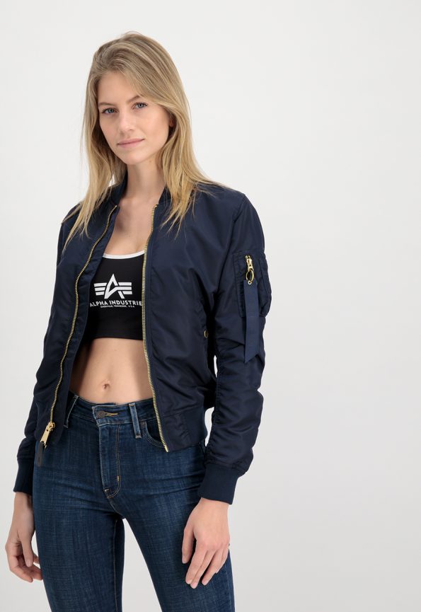 Ma-1 Navy Blue Bomber Jacket