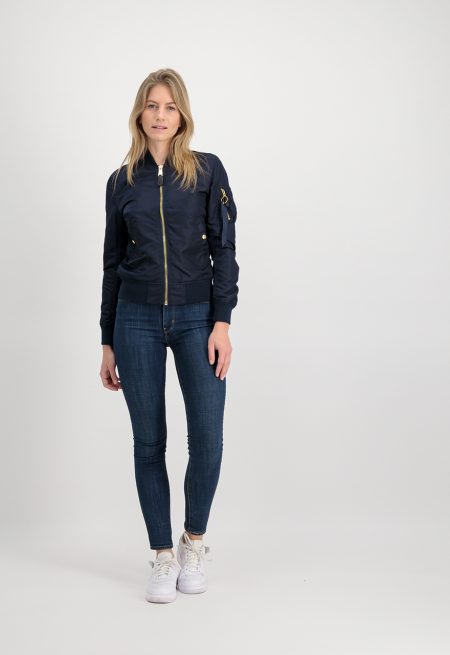 Ma-1 Navy Blue Bomber Jacket.