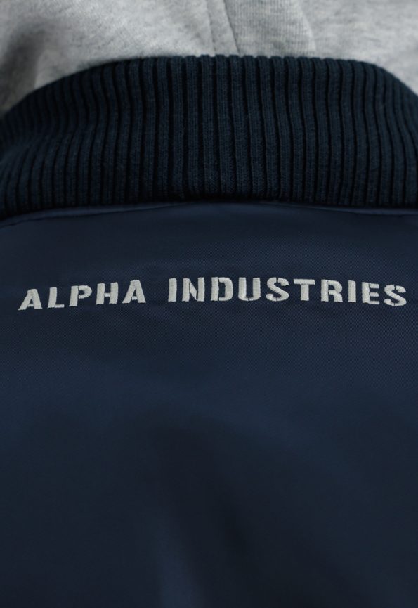 Ma-1 Navy Blue Hooded Jacket.