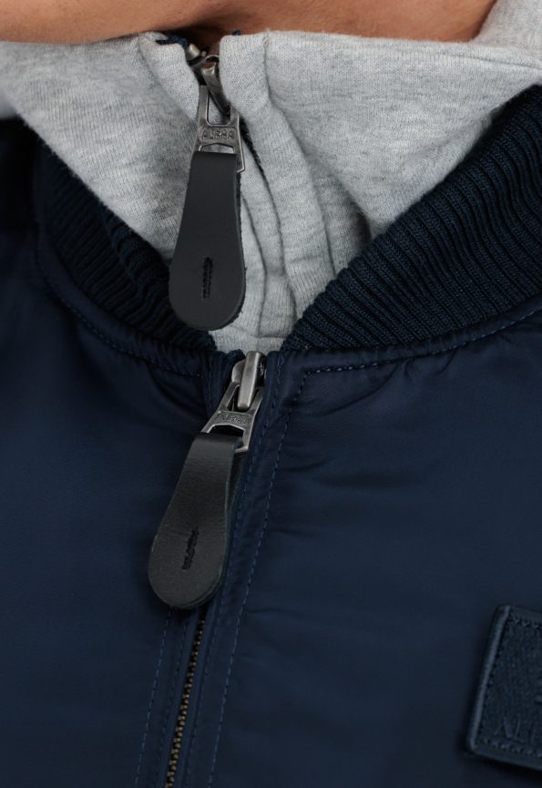Ma-1 Navy Blue Hooded Jacket