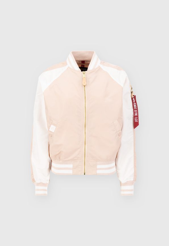Ma-1 Pale Peach Bomber Jacket