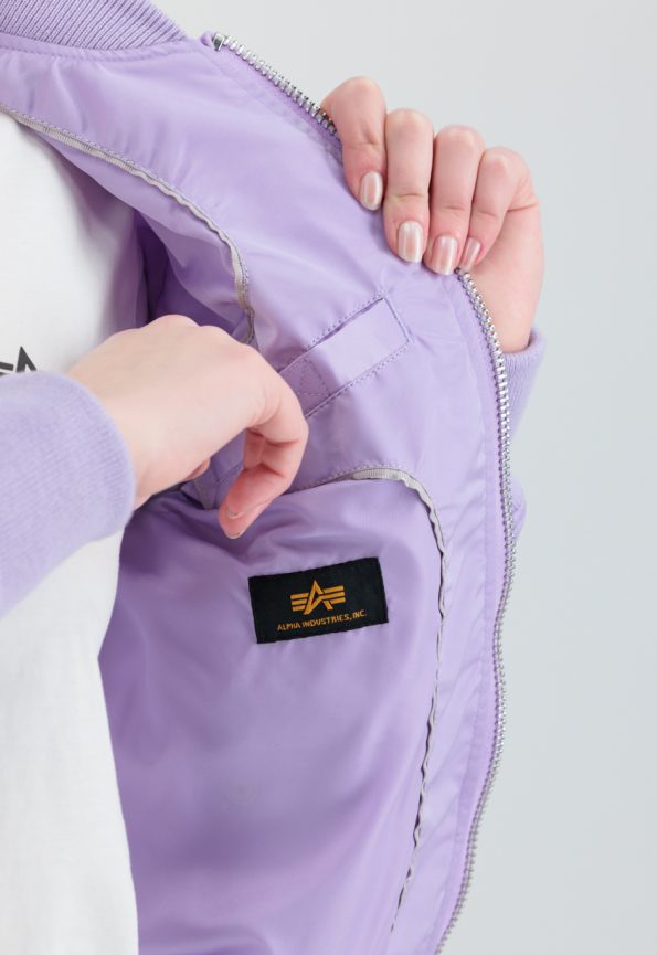 Ma-1 Pale Violet Bomber Jacket.