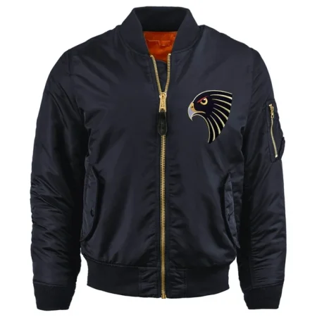 Ma Croix Mens Patch Ma-1 Flight Souvenir Bomber Jacket