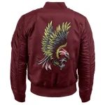 Ma Croix Mens Souvenir Ma-1 Flight Bomber Jacket