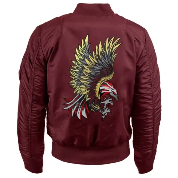 Ma Croix Mens Souvenir Ma-1 Flight Bomber Jacket.